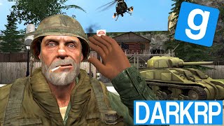 LE VETERAN FOU SORT UN TANK   Garrys Mod DarkRP [upl. by Leandre]