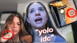 Mackenzie Ziegler Gets TATTOO Age 15 Finsta Exposed [upl. by Riley]