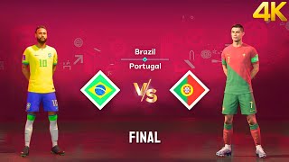 FIFA 23  Brasil vs Portugal  Neymar vs Ronaldo  Copa do Mundo Final 4K60 [upl. by Nnyleuqaj]