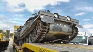 Diesel CVRT Spartans Scimitar amp Samson Arrive at Witham SV Surplus [upl. by Plunkett794]