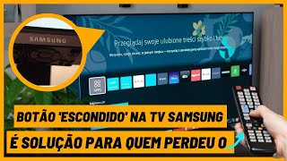 Botão escondido na TV Samsung é solução para quem perdeu controle remoto [upl. by Sukramal]