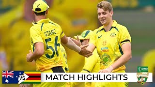 Green’s five Maxi fireworks propel Aussies to victory  Australia v Zimbabwe 2022 [upl. by Dressler]