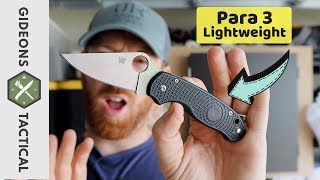 Its Good but How Good Spyderco Para 3 Lightweight [upl. by Nylarahs478]