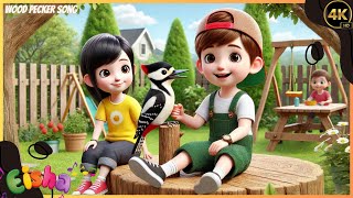 Wood Pecker Song For Kids  Eisha KidsSongs [upl. by Kopp]