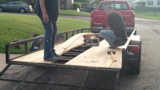 Replacing 16 trailer boards No welding [upl. by Yticilef]