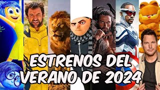 LAS PELÍCULAS MAS ESPERADAS DEL VERANO  2024 Intensamente 2 Deadpool 3 Mufasa Garfield Venom 3 [upl. by Beane]