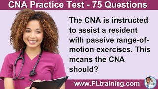 75 Practice CNA Questions 📚  Test Your Knowledge amp Ace Your Exam 🏆 [upl. by Elime]