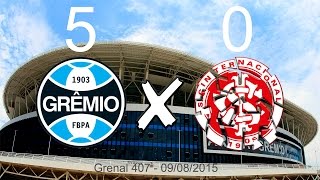 Grêmio 5 x 0 Internacional  09082015 Jogo Completo Grenal 407  Campeonato Brasileiro 2015 [upl. by Koehler378]