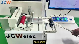 JCWC01 LASER  Touch Screen Model Heat Shrinkable Tubing Laser Printing amp Cutting Machine [upl. by Kerril]