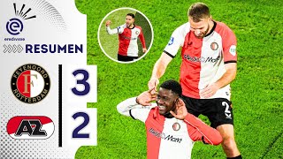 Feyenoord vs AZ Alkmaar 32 All Goals amp HIGHLIGHTS  EREDIVISIE [upl. by Haida818]