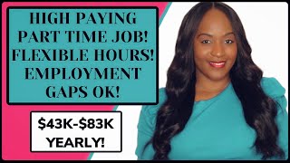 👀 NO DEGREE REQUIRED 2029 HOURLY PART TIME WORK FROM HOME JOB HIRING FROM MOST STATES [upl. by Milla]