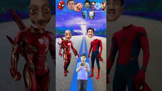 Iron man vs Spidey funny puzzle video😓😔 🙈set the body head vs hulk ytshortsviral [upl. by Everrs739]