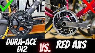 WHAT IS THE BETTER BUY SHIMANO DURAACE vs SRAM RED AXS 12speed [upl. by Edas]