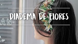 Diadema de flores para boda  Tutorial Bezoya [upl. by Mccall]