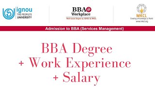 BBA degree course with work experience and Stipend Salary Ignou Hindi [upl. by Cirala]