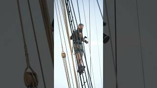 Spectacular Parade of Sails at Brest on Bessie Ellen woodenboat [upl. by Nabal]