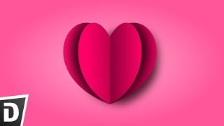 Paper Heart Inkscape Tutorial [upl. by Annahaj]