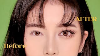 HOW TO MAKE YOUR EYES LOOK BIGGER INDIVIDUAL LASHES [upl. by Akimet]