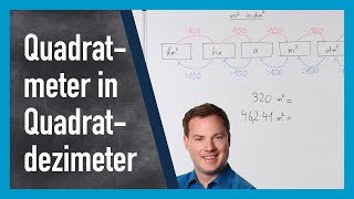 Quadratmeter in Quadratdezimeter umrechnen [upl. by Uon]