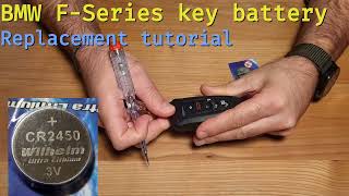 BMW FSeries key battery replacement [upl. by Kenzie]