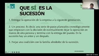 Webinar “La sucesión sucederá” [upl. by Nylkoorb]