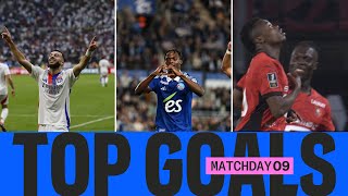 Les PLUS BEAUX BUTS de la 9ème journée  Ligue 1 McDonalds 2425 [upl. by Pedaiah]