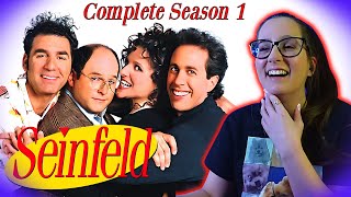 Binging SEINFELD Season 1 First Time Watching REACTION [upl. by Lanod]