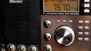 Voice of Korea 7570 kHz received in Germany [upl. by Suicul874]