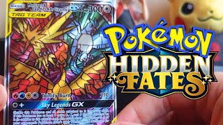 Pokemon Hidden Fates Elite Trainer Box unboxing [upl. by Oiliduab240]