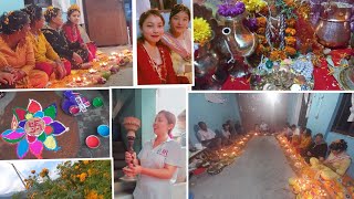 Laxmi puja gareko mhaa puja gareko 🥰vintuna pani heryenewafamilyvlog [upl. by Odnanreh]