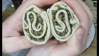 Healthy Wraps ideas for flat bread zaatar mix recipe  middle Eastern wraps ideas [upl. by Anaili]