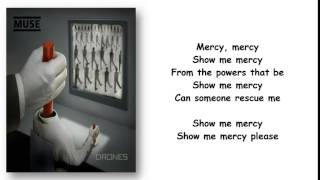 Muse Mercy Lyrics [upl. by Nnylecyoj]