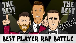 FIFA BEST PLAYER RAP BATTLE 2016 Messi vs Ronaldo vs Griezmann PARODY Ballon dOr Rap [upl. by Aiyt]