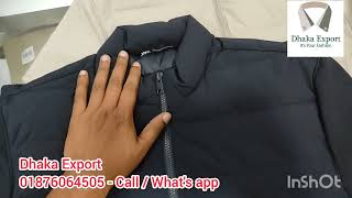 Padding Jacket amp Pidding Vest  ZARA  Dhaka Export  Padding Jacket price Bangladesh 2023 [upl. by Apps110]