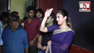 Actress Nayanthara Visit Rohini Theatre for Aramm Promotions C5D [upl. by Aknaib999]