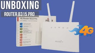 Unboxing Router Hilink B315 Pro Lte 300 Mbps [upl. by Camus126]