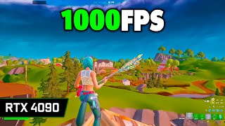 Fortnite RTX 4090 24GB  Ryzen 7 9800X3D 1000 FPS [upl. by Airtened]