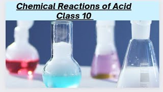 chemical reactions of acids class 10 [upl. by Ailaza]