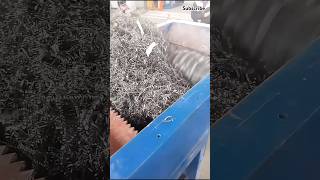 Pretreatment process of metal shavings by shredder machine technology tecycling [upl. by Egas]