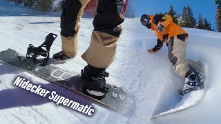 The FUTURE OF SNOWBOARDING   Nidecker Supermatic StepIn Bindings [upl. by Yrogiarc]