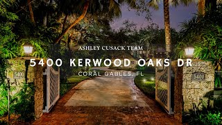 Miami Luxury Home For Sale 5400 Kerwood Oaks Dr Coral Gables FL 33156 [upl. by Nuri49]