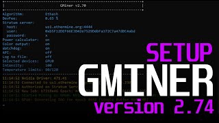 How To Start Mining with GMiner 274  Gminer 274 Ethereum [upl. by Herzberg]