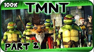 TMNT 2007 Movie Game Walkthrough Part 2  100 X360 PC PS2 Wii Vigilantism [upl. by Enytnoel652]