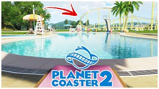 WASSERPARK neben der ACHTERBAHN Ich Bin Immer noch Schlecht  Planet Coaster 2 [upl. by Gannon113]