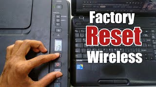 How to reset Canon printer to factory settings  Factory Reset Wireless Settings Canon G3411 Printer [upl. by Loginov918]