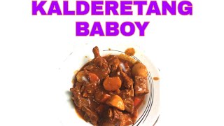 Kalderetang baboy [upl. by Aiym]