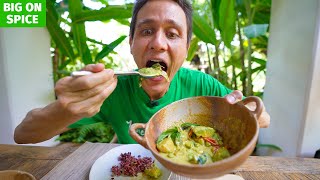 Thai Green Curry  WHOLE AVOCADO 🥑 Plant Based Thai Food in Chiang Mai [upl. by Irina455]