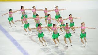 2018 Eastern Synchronized Skating Sectional  Team Ashburn Preliminary  Caitlin [upl. by Gerc18]