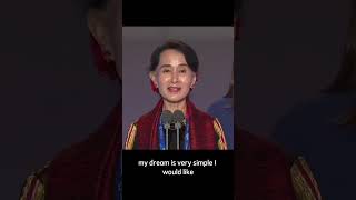 Aung San Suu Kyi  Former female President of Burma she is Powerful women in the world [upl. by Asiul]