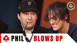 Hellmuth BLOWS UP against Italian Poker Pro ♠️ Best of The Big Game ♠️ PokerStars [upl. by Lyndon]